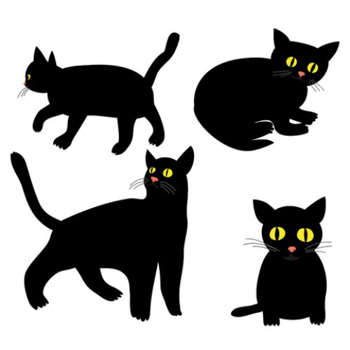 Yellow Eyes Black Cat Tattoos Designs