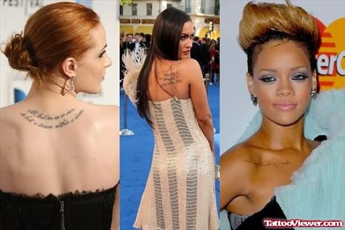 Awesome Celebrity Tattoos