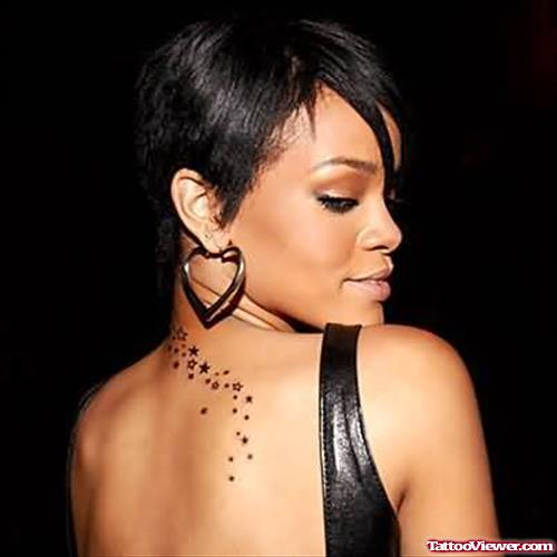 Rihanna Back Tattoo