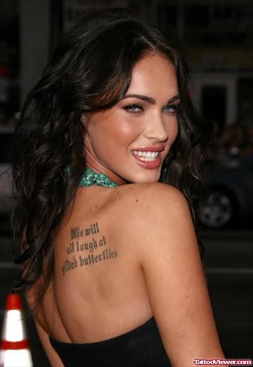 Megan Fox Tattoo