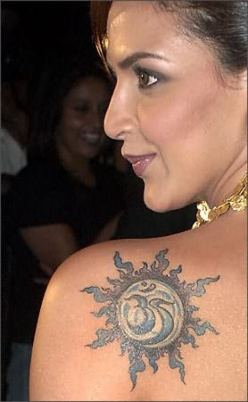Religious Tattoo On Esha Deol Shoulder