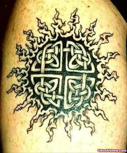 Burning Celtic Tattoo Picture