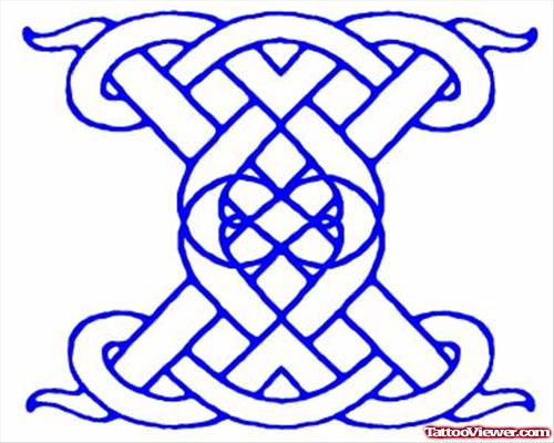 Celtic Outline Tattoo