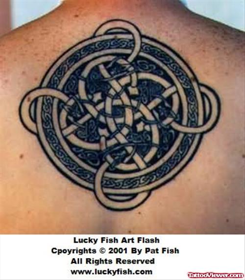 Elegant Celtic Tattoo For Back