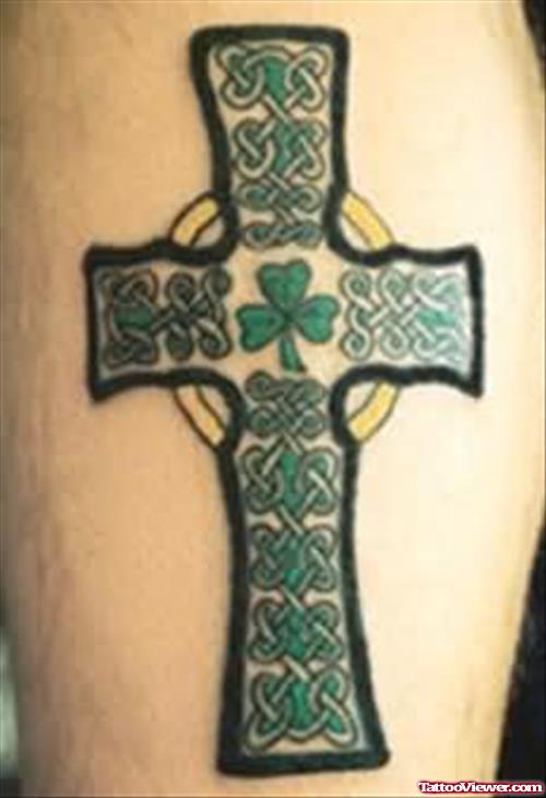 Simple Celtic Cross Tattoo