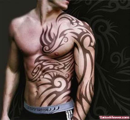 Tribal Celtic Tattoo On Body