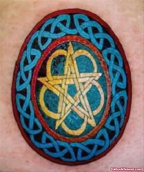 Colorful Celtic Tattoo