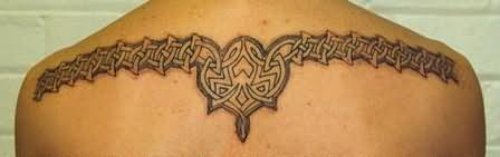 Marvelous Celtic Tattoo On Back