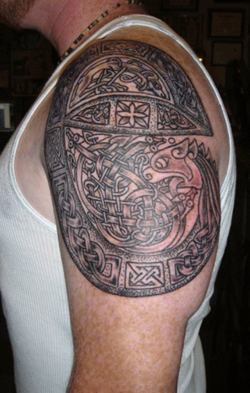 Left Half Sleeve Celtic Tattoo