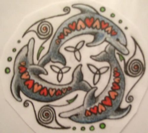 Celtic Dolphin Tattoos Design