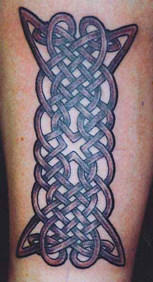 Sleeve Grey Ink Celtic Tattoo