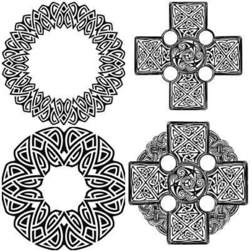Celtic Circle And Cross Tattoos Design