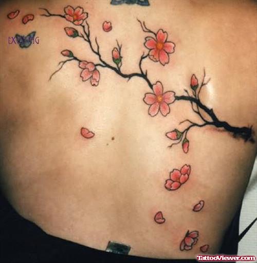 Cherry Blossom Flowers Tattoo