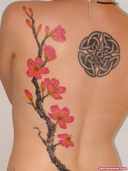Sexy Cherry Blossom Tattoo