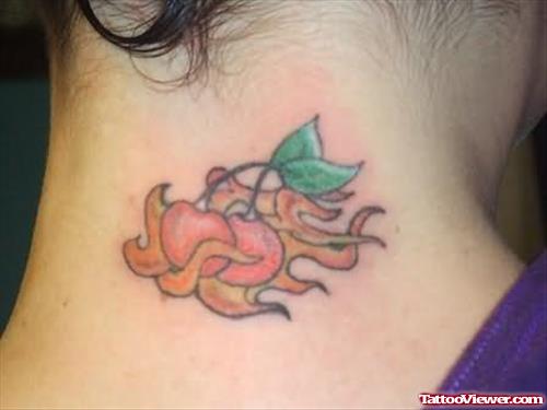 Fire Cherry Tattoo