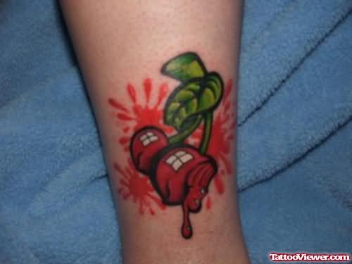 Ripe Cherry Tattoo On Arm