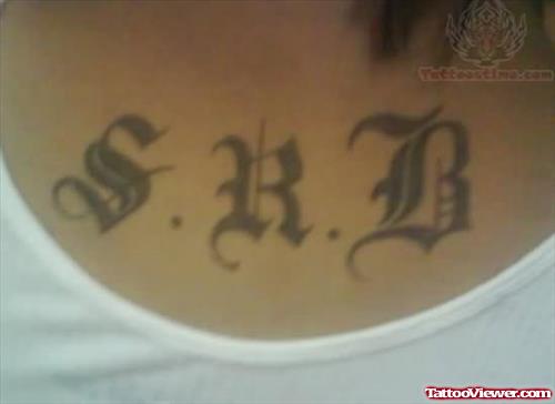 S.R.B Tattoo On Chest