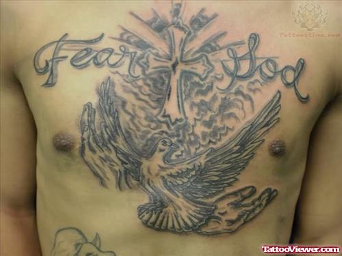 Fear God Tattoo On Chest