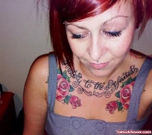 Roses Tattoo Designs On Chest