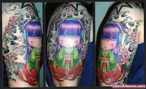 Awesome Baby Chinese Tattoo
