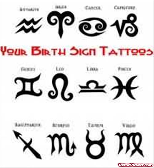 Your Birth Sign Tattoos