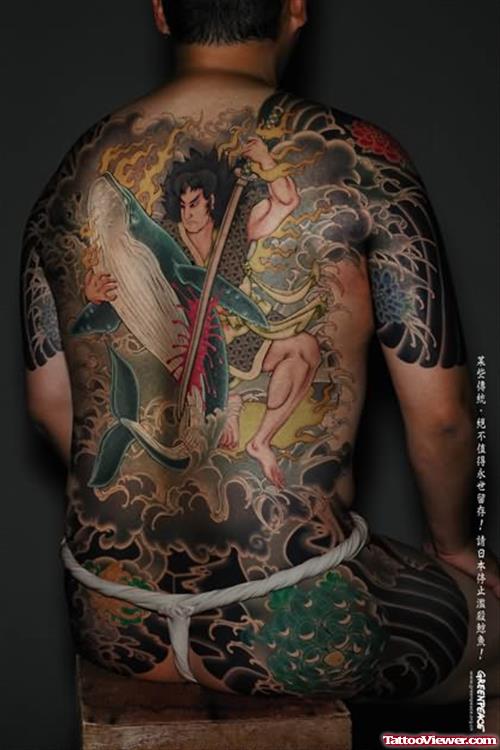 Green Peace Tattoo Samurai