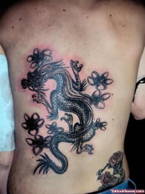 Dragon Chinese Tattoo On Back