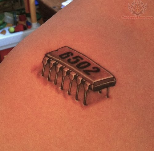 Circuit Chip Tattoo