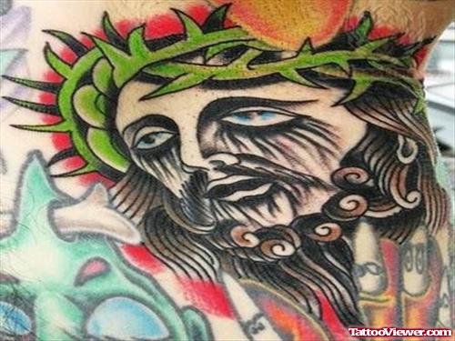 Crying Jesus Tattoo Design