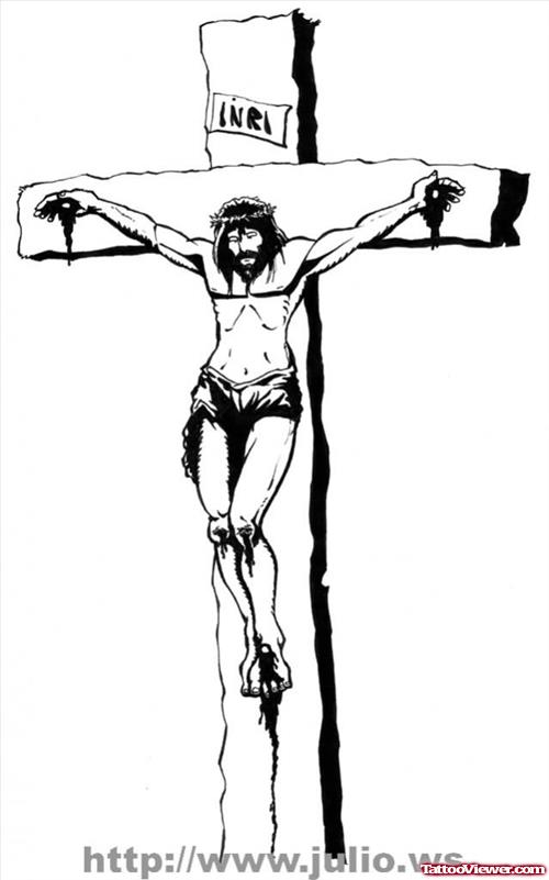 Jesus Christian Tattoo Sample