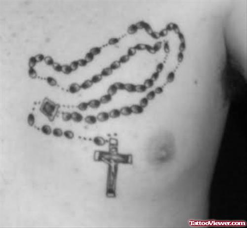 Cross Tattoo Design On Chest