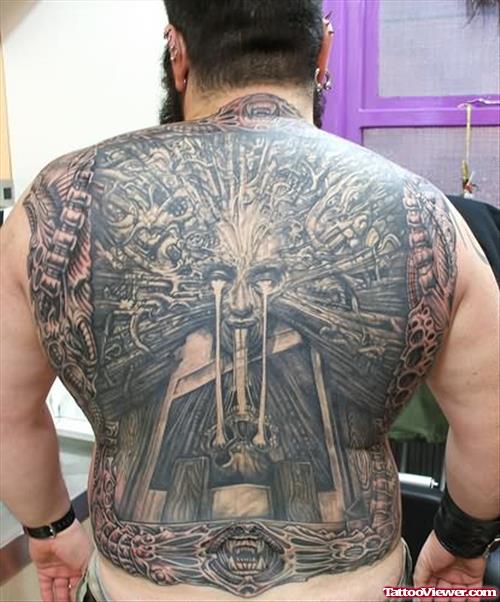 Christ Tattoo For Back Body