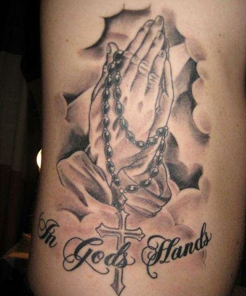 In Gods Hands Christian Tattoo