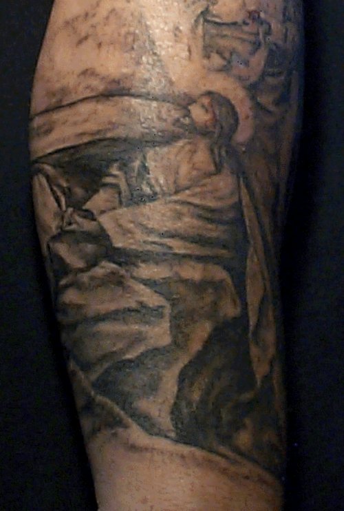 Dark Ink Jesus Christian Tattoo