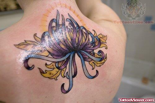 Chrysanthemum Tattoo On Back
