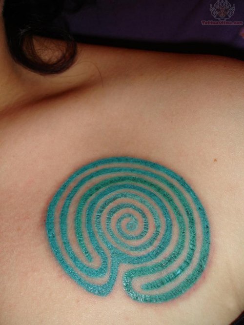 Blue Circles Tattoo