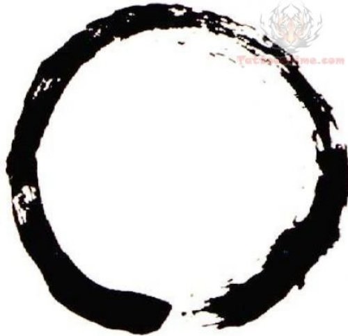 Zen Circle Symbol Tattoo Design