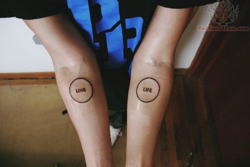 Love Life Circle Tattoos