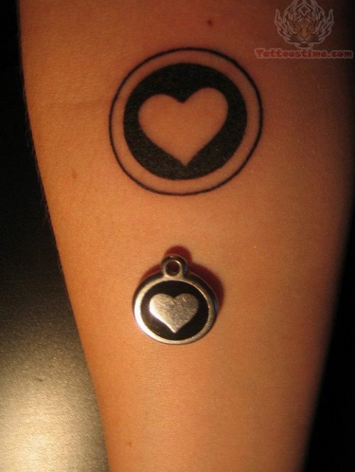 Heart Circle Tattoo