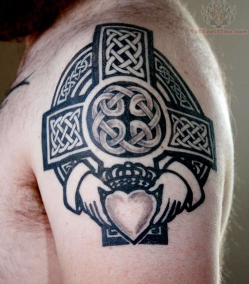 Celtic Claddagh Cross Tattoo