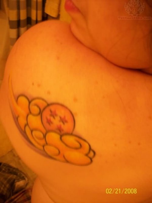 Sun And Cloud Tattoo