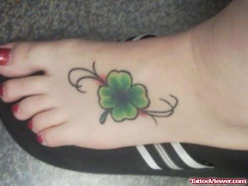 Lucky Four Leaf Clover Tattoo