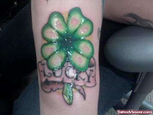 Lucky Clover Tattoo On Arm
