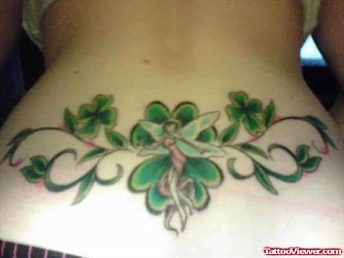 Irish Clover Fairy Tattoo
