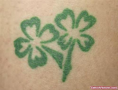 Green Clover Tattoo