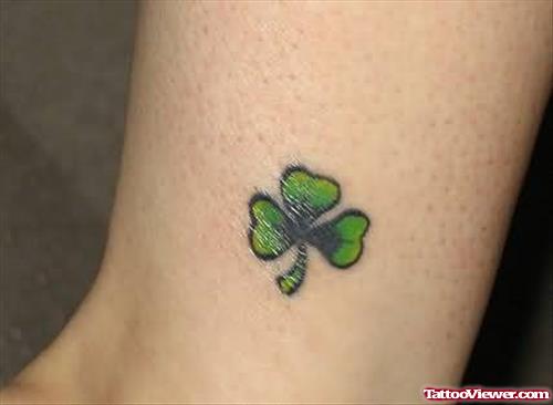 Clover Tattoo Picture On Ankle