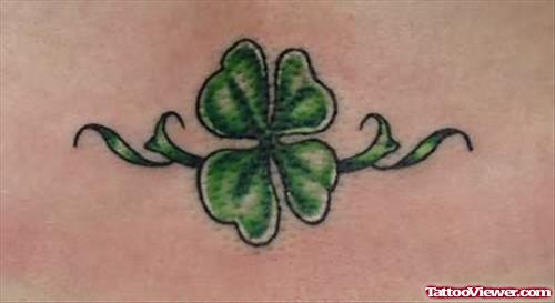 Clover Four Leaf Tattoo Design