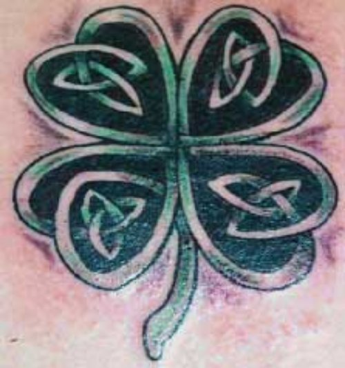 Celtic Shamrock Clover Tattoo