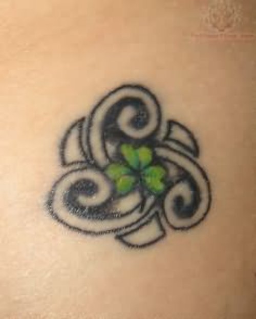 Celtic Knot And Clover Tattoo