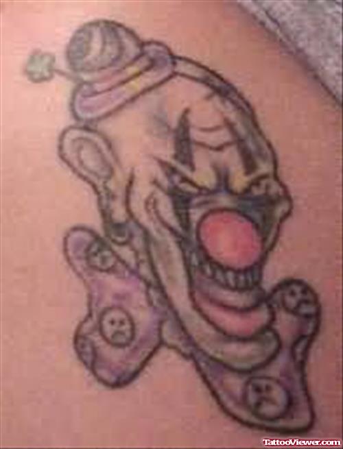 Clown Tattoo Outline